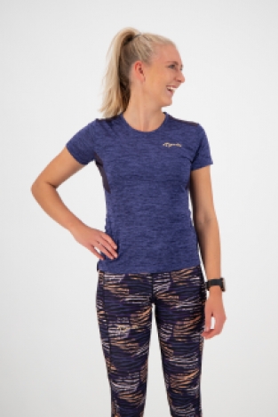 Dames hardloop shirt Indigo Puper