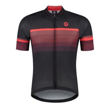 Hero II heren fietsshirt zwart bordeaux