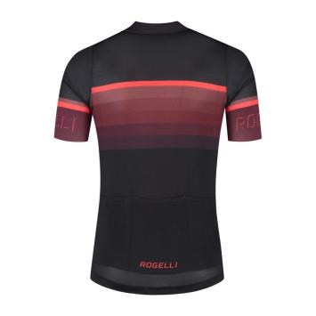 Hero II heren fietsshirt zwart bordeaux